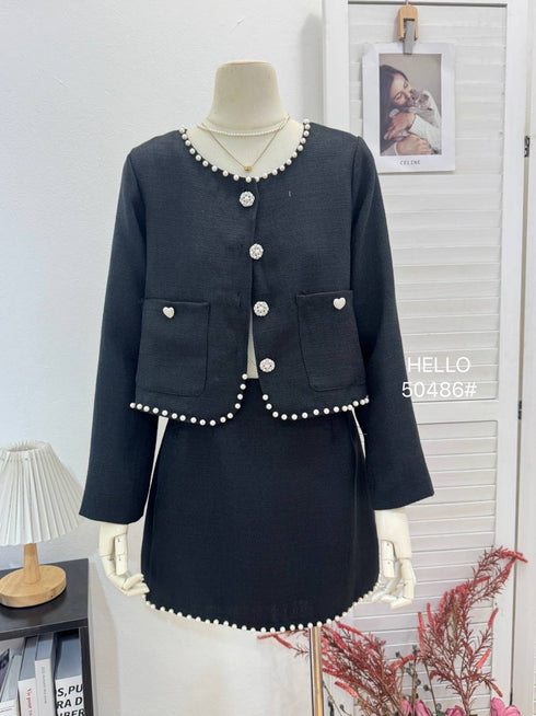 HELLO FASHION High End Tweed Co-Ord Sets